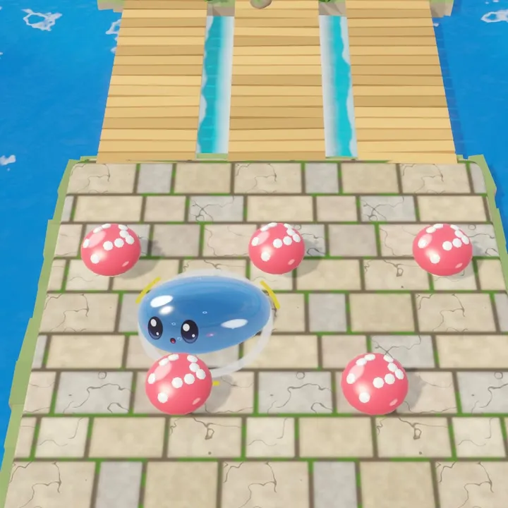 Rakiplerine dash atan bir blob